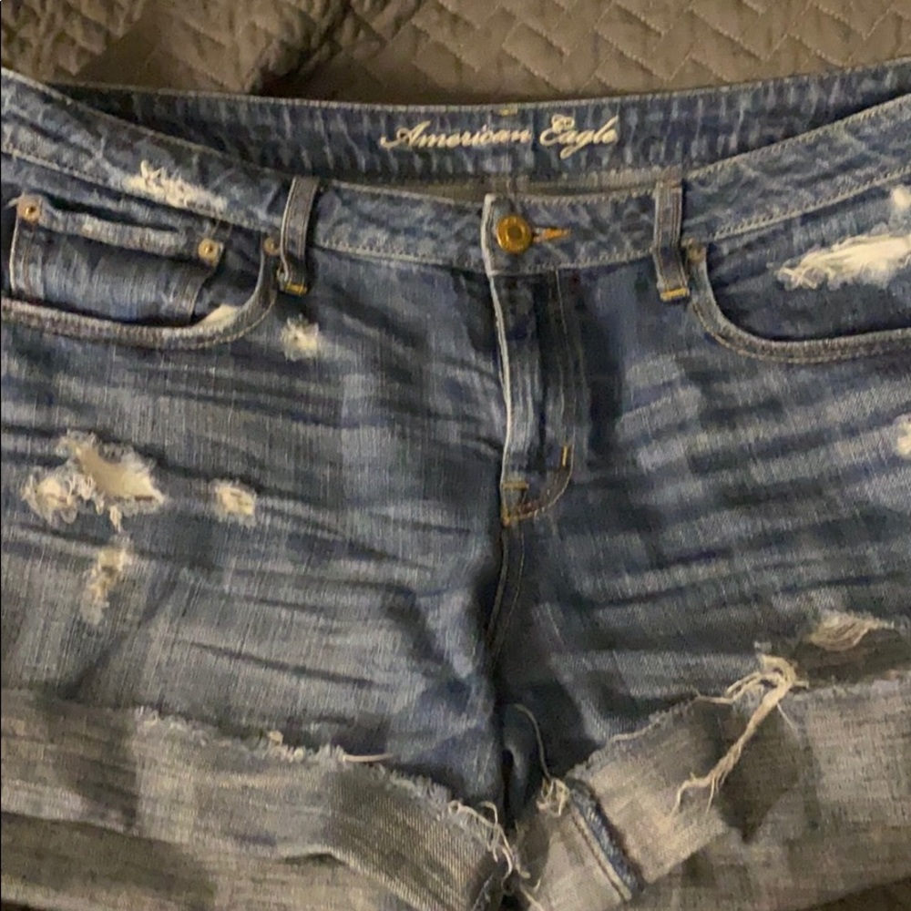 Blue jean shorts